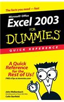 Excel 2003 for Dummies Quick Reference