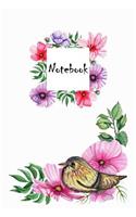 Notebook: Special Flower Design Notebook Journal Diary to write in - white background