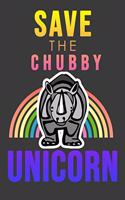 Save the Chubby Unicorn Rainbow Rhino