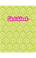 Sketchbook: Cute Drawing Note Pad and Sketch Book for Kids, Girls and Adult - Large 8.5 x 11 Matte Cover with White Interior (Perfect for Sketching, Coloring, W