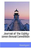 Journal of the Eighty-Seven Annual Convention
