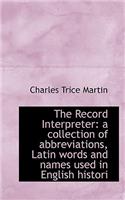 The Record Interpreter