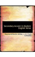 Secondary Accent in Modern English Verse