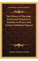 History of Marriage, Jewish and Christian in Relation to Divorce and Certain Forbidden Degrees