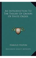 Introduction to the Theory of Groups of Finite Order