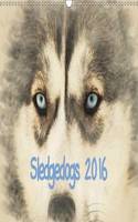 Sledgedogs 2016 / UK-Version 2016: The calendar is designed in ornate watercolor style so that each image looks like work of art.(Calvendo Animals)