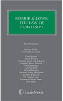 Borrie and Lowe: The Law of Contempt: (Butterworths Common Law Series)