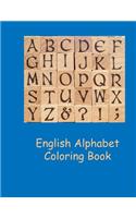 English Alphabet Coloring Book