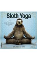 Sloth Yoga Mini 2019 Wall Calendar