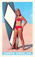Vintage Journal Santa Cruz, Girl in a Two-Piece Bathing Suit: (Pocket Sized - Found Image Press Journals)