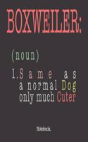 Boxweiler (noun) 1. Same As A Normal Dog Only Much Cuter: Notebook