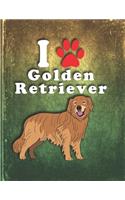 Golden Retriever: Dog Journal Notebook for Puppy Owner Lightly Lined Pages Daily Journal Diary Notepad