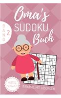 Oma's Sudoku Buch Mittel Schwer 111 Rätsel Mit Lösungen Band 2