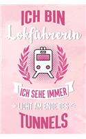 Lokführerin: Kariertes Notizbuch für Lokführerinnen - 6 x 9 Zoll, ca. A5 -100 Seiten - kariert - Notizbuch für die Arbeit oder Freizeit