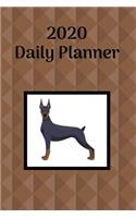 2020 Daily Planner: Doberman Pinscher; January 1, 2020 - December 31, 2020; 6" x 9"