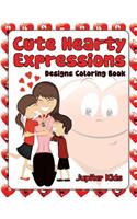 Cute Hearty Expressions: Designs Coloring Book