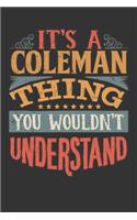 Its A Coleman Thing You Wouldnt Understand