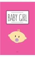 Baby Girl, Notes: Notes, notebook, 120 pages, baby boy, baby girl, gift, baby party, mom, dad, points, birth