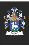 Wolf: Wolf Coat of Arms and Family Crest Notebook Journal (6 x 9 - 100 pages)