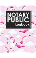 Notary Public Logbook: Notarial Record Book, Notary Public Book, Notary Ledger Book, Notary Record Book Template, Cute Unicorns Cover(69 Notary Public Logbook)