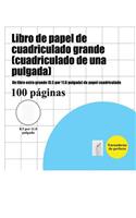 Libro de papel de cuadriculado grande (cuadriculado de una pulgada)