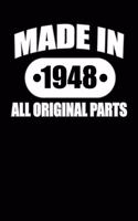 Made in 1948 All Original Parts: Lined Journal
