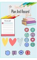Teacher's Plan and Record Book