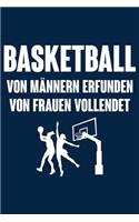 Von Frauen Vollendet: Notizbuch Für Basketball Basketballer-In Basketballspieler-In Basketball-Fan Frau