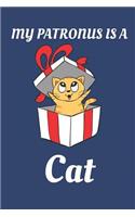 My Patronus Is a Cat: Perfect Bound Humorous Journal for Cat Lovers 110 Pages 6 X 9 Quality Cover