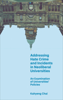 Addressing Hate Crime and Incidents in Neoliberal Universities
