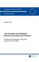 «Der Charakter Des Spielplans Bestimmt Das Wesen Des Theaters»