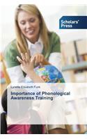 Importance of Phonological Awareness Training