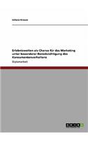 Erlebniswelten als Chance für das Marketing unter besonderer Berücksichtigung des Konsumentenverhaltens