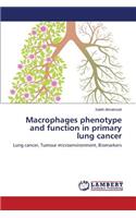 Macrophages phenotype and function in primary lung cancer
