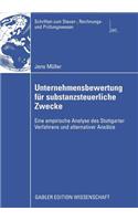 Unternehmensbewertung Für Substanzsteuerliche Zwecke