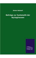 Beiträge zur Systematik der Nyctaginaceen