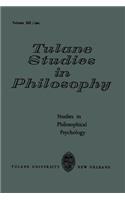 Studies in Philosophical Psychology