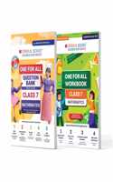 Oswaal One For All Question Bank + One For All Workbook (NCERT & CBSE) Class 7 Mathematics (Set of 2 Books) | Updated As Per NCF For Latest Exam