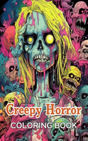 Creepy Horror Coloring Book for Adults