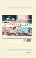 Vintage Lined Notebook Greetings from Beverly Hills, California