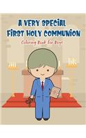 Very Special First Holy Communion Coloring Book For Boys