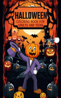 Multipurpose halloween coloring book for adult and teens