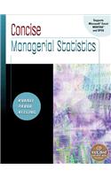 Concise Managerial Statistics (with CD-ROM and Infotrac)