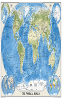 National Geographic World Physical Wall Map (45.75 X 30.5 In)