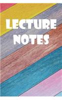 Lecture Notes: Unlined Blank Notebook Journal Blank Pages 6x9