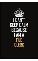 I Can't Keep Calm Because I Am A File Clerk