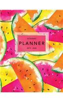 Academic Planner 2019-2020: Weekly & Monthly Planner - Achieve Your Goals & Improve Productivity - Bright Tropical Watermelon Print