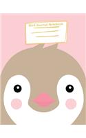 Bird Journal Notebook: College Ruled Line Paper (Cute Animal), 8.5 x 11 lined 110 pages (Volume 4)(1 Notebook Animals)