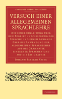 Versuch Einer Allegemeinen Sprachlehre