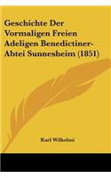Geschichte Der Vormaligen Freien Adeligen Benedictiner-Abtei Sunnesheim (1851)